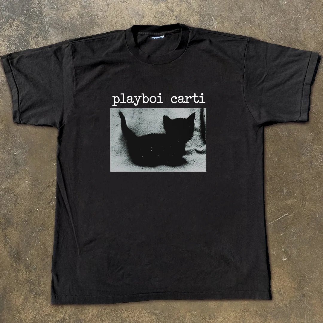 Playboi Carti Black Cat Graphic Tee