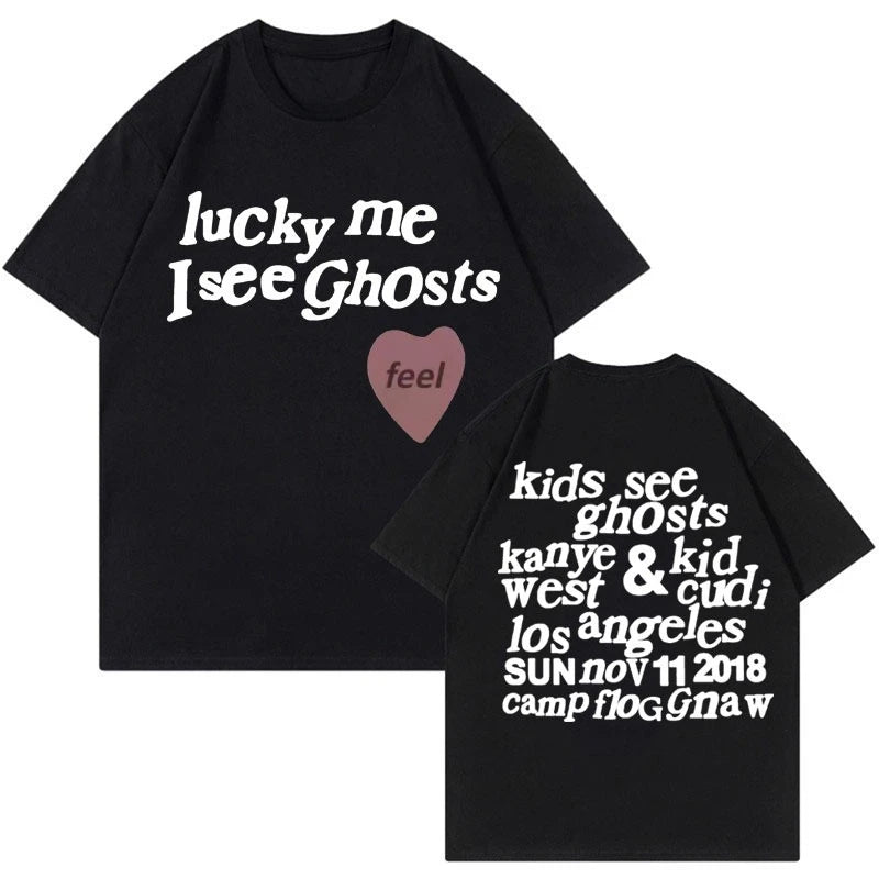 Lucky Me I See Ghosts Kanye West Graphic Tee